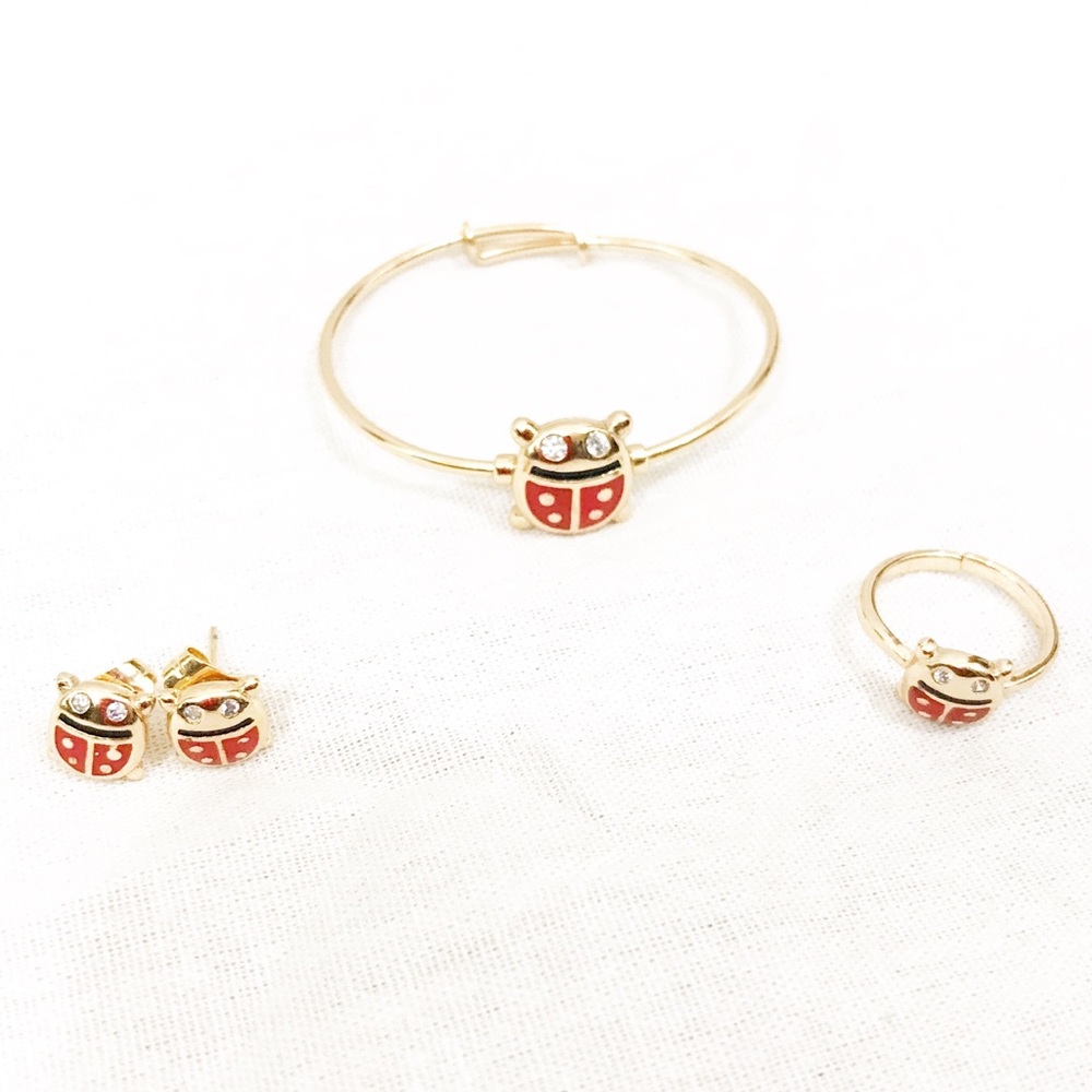 NWOT Ladybug Jewelry Set